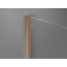 Mexen wall strip for shower screen 10 mm, brushed copper - 800-00-65-X