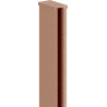 Mexen wall strip for shower screen 10 mm, brushed copper - 800-00-65-X