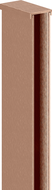 Mexen wall strip for shower screen 10 mm, brushed copper - 800-00-65-X