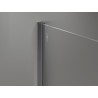 Mexen wall trim for 10 mm shower wall, brushed gun gray - 800-00-66-X