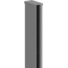 Mexen wall trim for 10 mm shower wall, brushed gun gray - 800-00-66-X