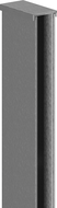 Mexen wall trim for 10 mm shower wall, brushed gun gray - 800-00-66-X