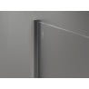 Mexen wall profile for 10 mm shower panel, gun metal - 800-00-95-X
