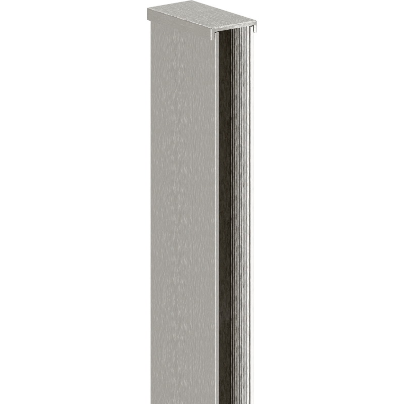 Mexen wall profile for 10 mm shower wall, brushed nickel - 800-00-97-X
