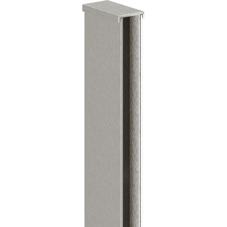 Mexen wall profile for 10 mm shower wall, brushed nickel - 800-00-97-X