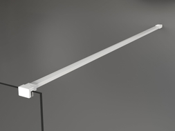 Mexen simple bracket for 10 mm shower wall, white - 830-10-20