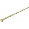 Mexen straight support for 10 mm shower wall, brushed gold - 830-10-55