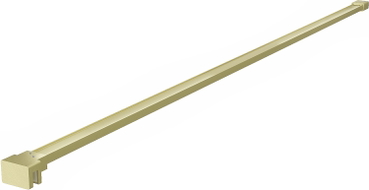 Mexen straight support for 10 mm shower wall, brushed gold - 830-10-55