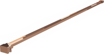 Mexen straight bracket for 10 mm shower wall, rose gold - 830-10-60