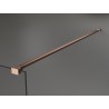 Mexen straight support for 10 mm shower wall, brushed copper - 830-10-65