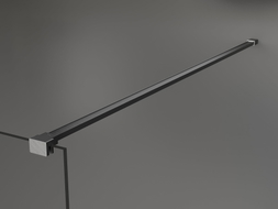 Mexen simple bracket for 10 mm shower wall, brushed gun gray - 830-10-66