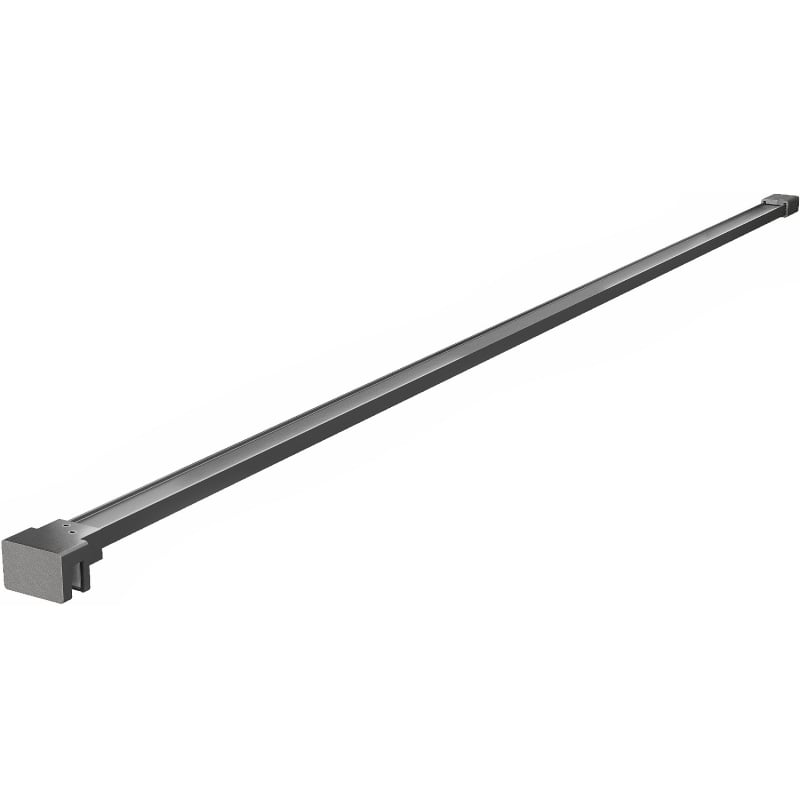Mexen simple bracket for 10 mm shower wall, brushed gun gray - 830-10-66