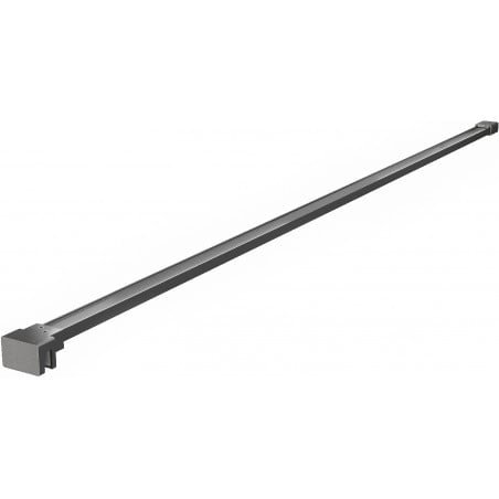 Mexen simple bracket for 10 mm shower wall, brushed gun gray - 830-10-66