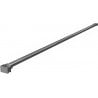 Mexen simple bracket for 10 mm shower wall, brushed gun gray - 830-10-66