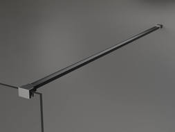 Mexen simple bracket for 10 mm shower wall, gun metal - 830-10-95