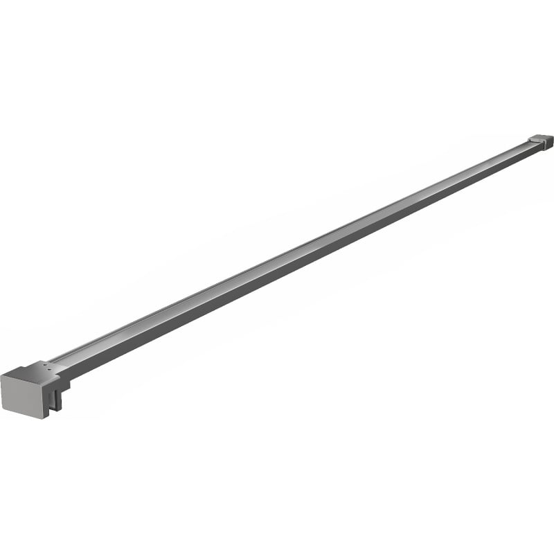 Mexen simple bracket for 10 mm shower wall, gun metal - 830-10-95