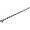 Mexen simple bracket for 10 mm shower wall, gun metal - 830-10-95