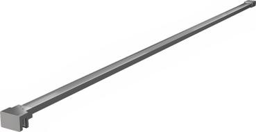 Mexen simple bracket for 10 mm shower wall, gun metal - 830-10-95