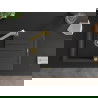 Mexen Bruno 1-compartment granite sink with a drip tray and kitchen mixer tap Rita, spotted black - 6513-76-670300-50