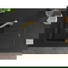 Mexen Bruno 1-compartment granite sink with a drip tray and kitchen mixer tap Rita, Black - 6513-77-670300-50-B