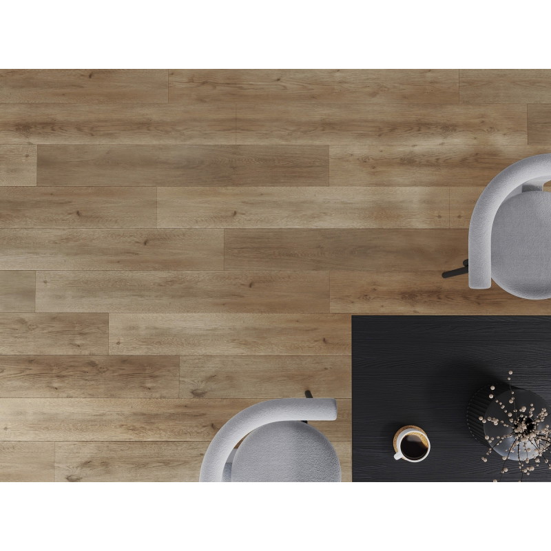 Mexen Spirit Lake sample of LVT Dryback vinyl panels 2.5 mm, PVC underlay, 4 V-Groove, Oak - F1301-S