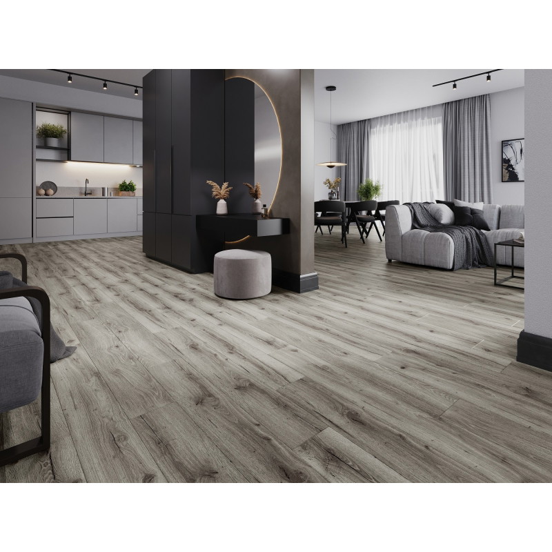 Mexen Ontario sample of LVT Dryback 2.5 mm vinyl panels, PVC underlay, 4 V-Groove, Oak - F1303-S