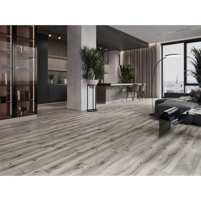 Mexen Ontario sample of LVT Dryback 2.5 mm vinyl panels, PVC underlay, 4 V-Groove, Oak - F1303-S