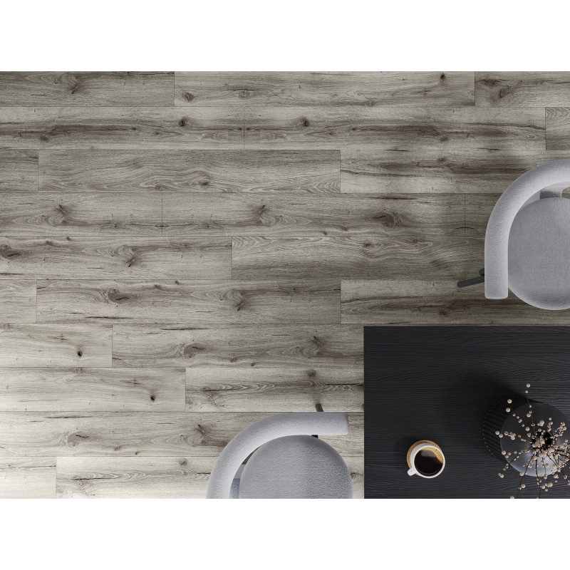 Mexen Ontario sample of LVT Dryback 2.5 mm vinyl panels, PVC underlay, 4 V-Groove, Oak - F1303-S