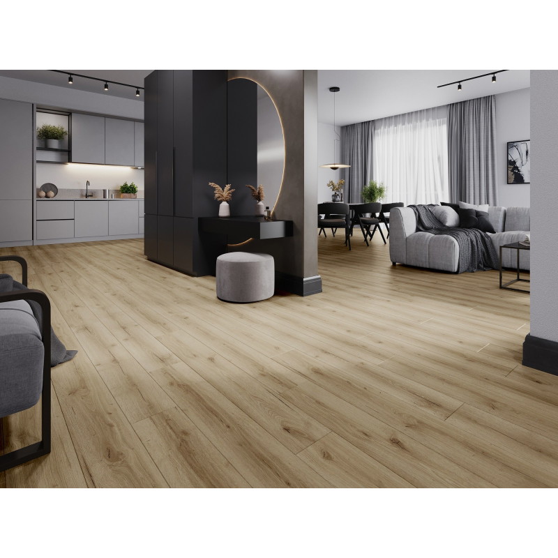 Mexen Sun Valley sample of LVT Dryback vinyl panels 2.5 mm, PVC underlay, 4 V-Groove, Oak - F1306-S
