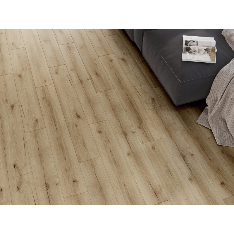 Mexen Sun Valley sample of LVT Dryback vinyl panels 2.5 mm, PVC underlay, 4 V-Groove, Oak - F1306-S