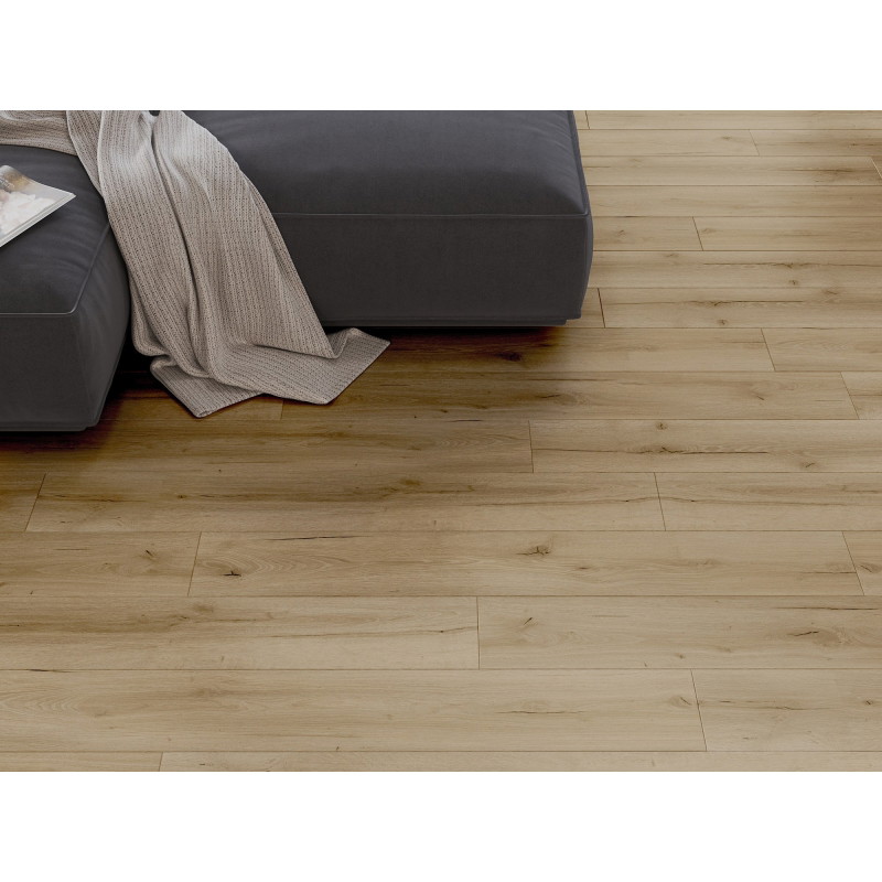 Mexen Buffalo sample of LVT vinyl panels Dryback 2.5 mm, PVC underlayment, 4 V-Groove, Oak - F1307-S