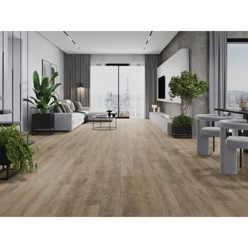 Mexen Casa Grande sample of LVT Dryback vinyl panels 2.5 mm, PVC backing, 4 V-Groove, Oak - F1314-S