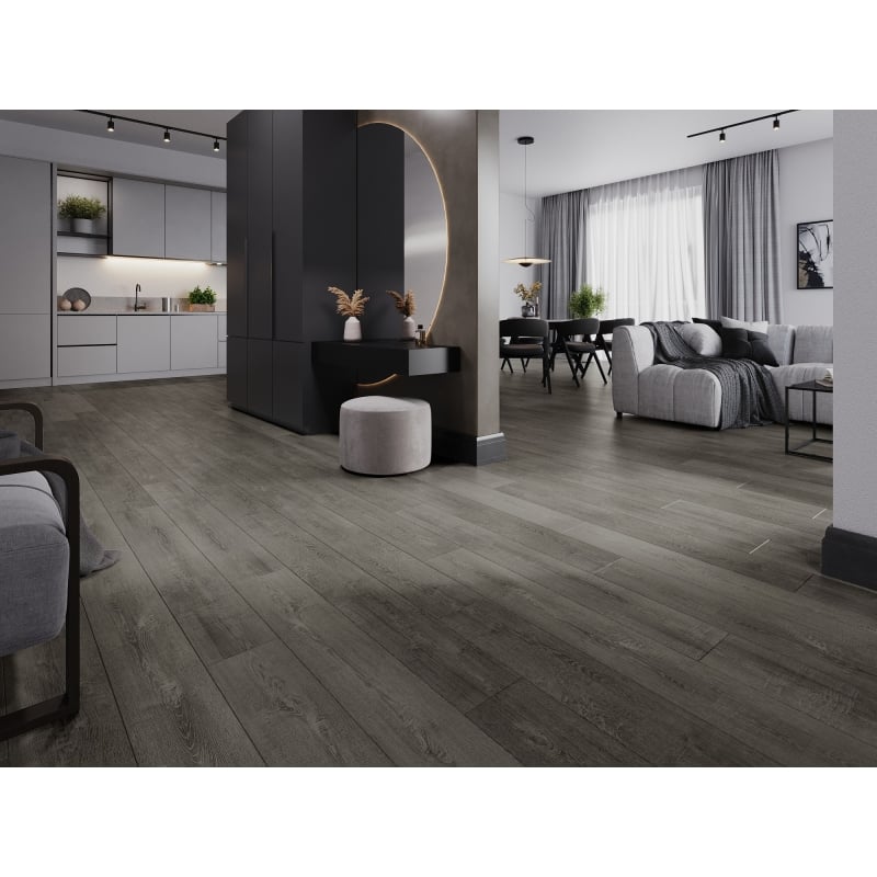 Mexen New Albany sample of LVT Dryback vinyl panels 2.5 mm, PVC underlay, 4 V-Groove, Oak - F1317-S