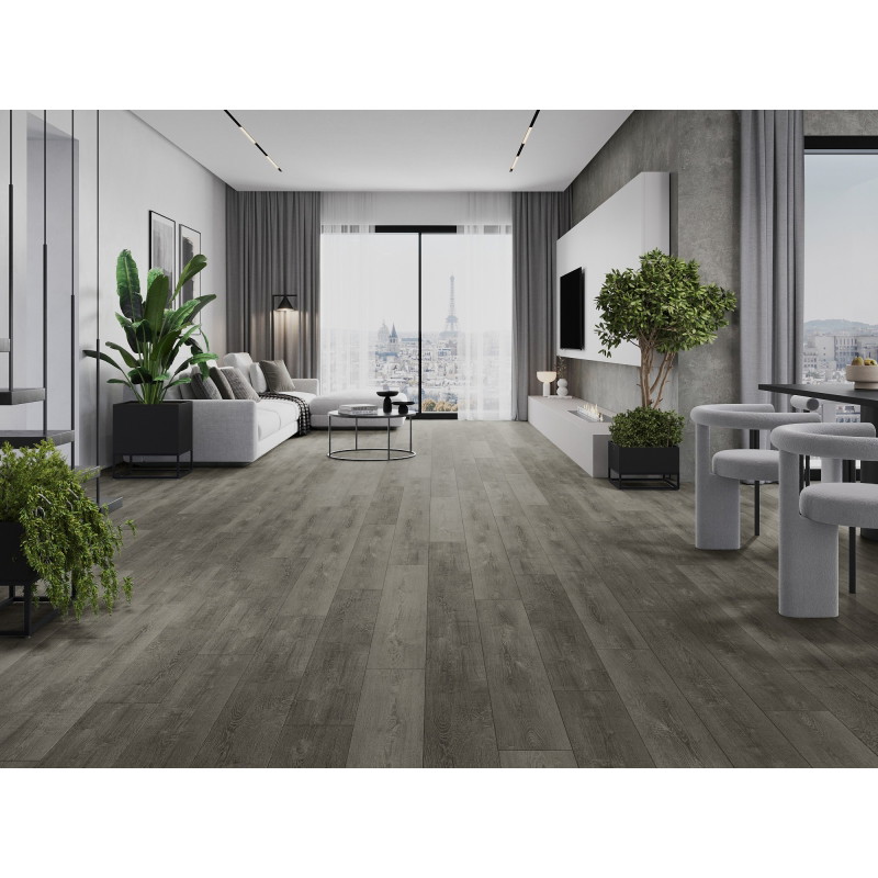 Mexen New Albany sample of LVT Dryback vinyl panels 2.5 mm, PVC underlay, 4 V-Groove, Oak - F1317-S