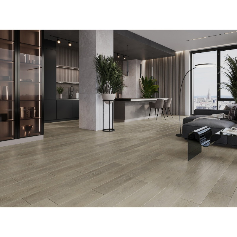 Mexen Jasper sample of LVT Dryback 2.5 mm vinyl panels, PVC substrate, 4 V-Groove, Oak - F1318-S