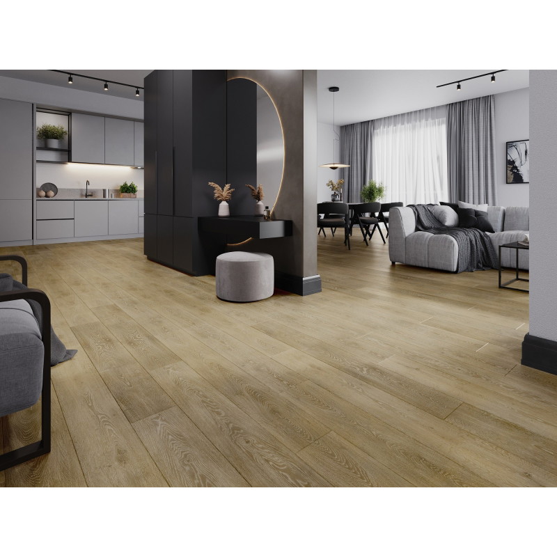 Mexen Alabama sample of LVT vinyl panels Dryback 2.5 mm, PVC backing, 4 V-Groove, Oak - F1319-S