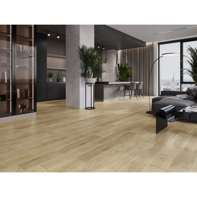 Mexen Alabama sample of LVT vinyl panels Dryback 2.5 mm, PVC backing, 4 V-Groove, Oak - F1319-S
