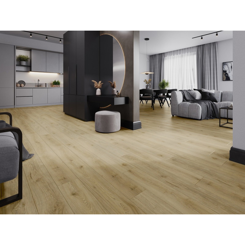 Mexen Charter Oak sample of LVT vinyl panels Dryback 2.5 mm, PVC underlay, 4 V-groove, Oak - F1322-S