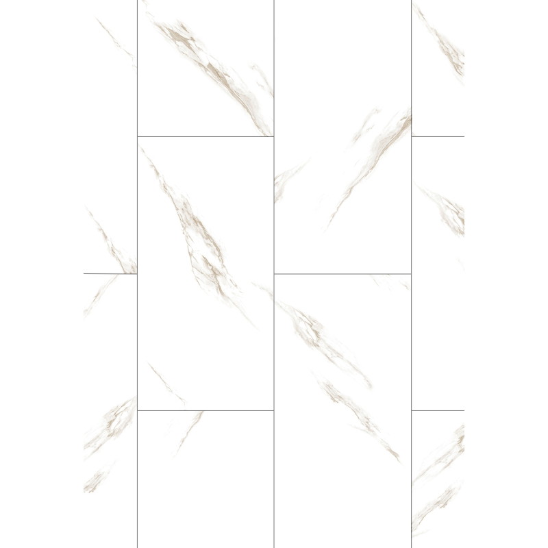 Mexen River White  LVT Dryback 2.5 mm Vinyl Panel Sample, PVC Underlay, 4-Sided V-Groove, Jazz White - F1450-S