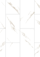 Mexen River White  LVT Dryback 2.5 mm Vinyl Panel Sample, PVC Underlay, 4-Sided V-Groove, Jazz White - F1450-S