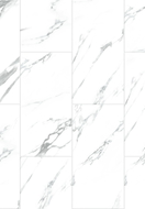 Mexen Glacier White sample of LVT Dryback 2.5 mm vinyl panels, underlay, 4 V-Groove, Jazz White - F1451-S