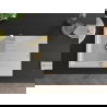Mexen Cesar granite sink single-bowl with drainer and Rita kitchen tap, white - 6514-20-670300-50