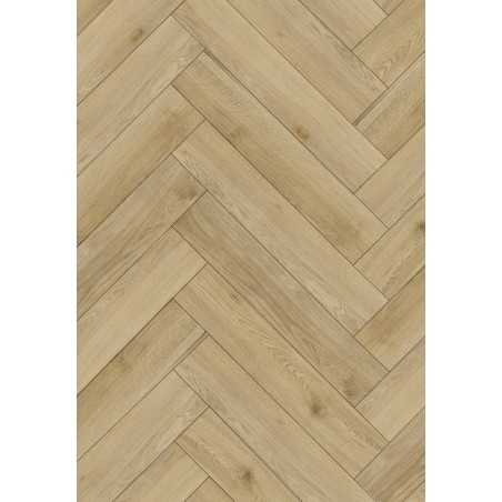 Mexen Charter Oak sample herringbone LVT Dryback 2.5 mm vinyl panels, PVC backing, 4 V-Groove, Oak - F1469-S