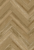 Mexen Manhattan sample of herringbone LVT Dryback vinyl panels 2.5 mm, PVC underlay, 4 V-Groove, Oak - F1473-S