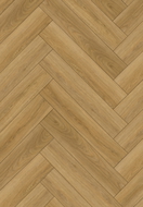 Mexen Chattanooga  sample of LVT Dryback 2.5 mm herringbone vinyl panel, PVC underlay 4 V-Groove, Oak - F1478-S