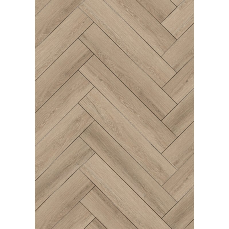 Mexen Palmdale  sample of herringbone vinyl panels LVT Dryback 2.5 mm, PVC underlay, 4 V-Groove, Oak - F1480-S