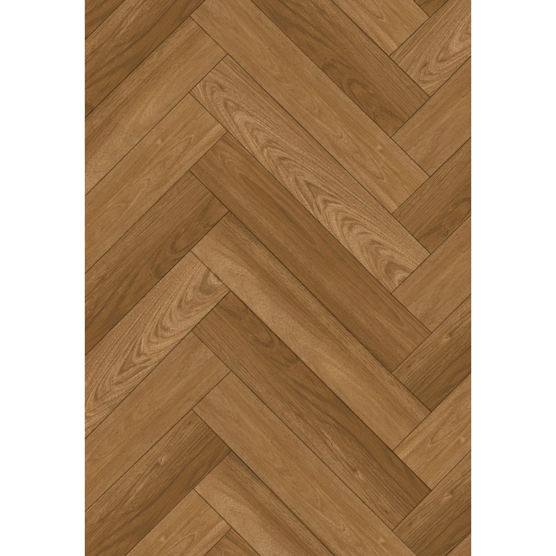 Mexen Overland Park sample of LVT herringbone vinyl panels Dryback 2.5 mm, underlay 4 V-Groove, Jatoba - F1487-S