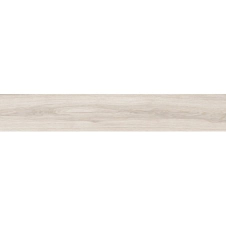 Mexen Hirera White glazed rectified stoneware sample. G1, wood-like floor-wall tile, matte - TL611-09-S