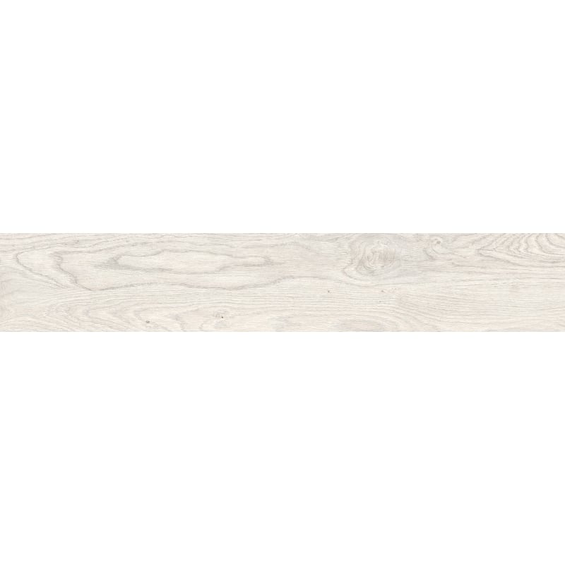 Mexen Wood Ville Bianco sample of glazed rectified porcelain tile G1, wood-like floor-wall tile, carving - TL613-01-S
