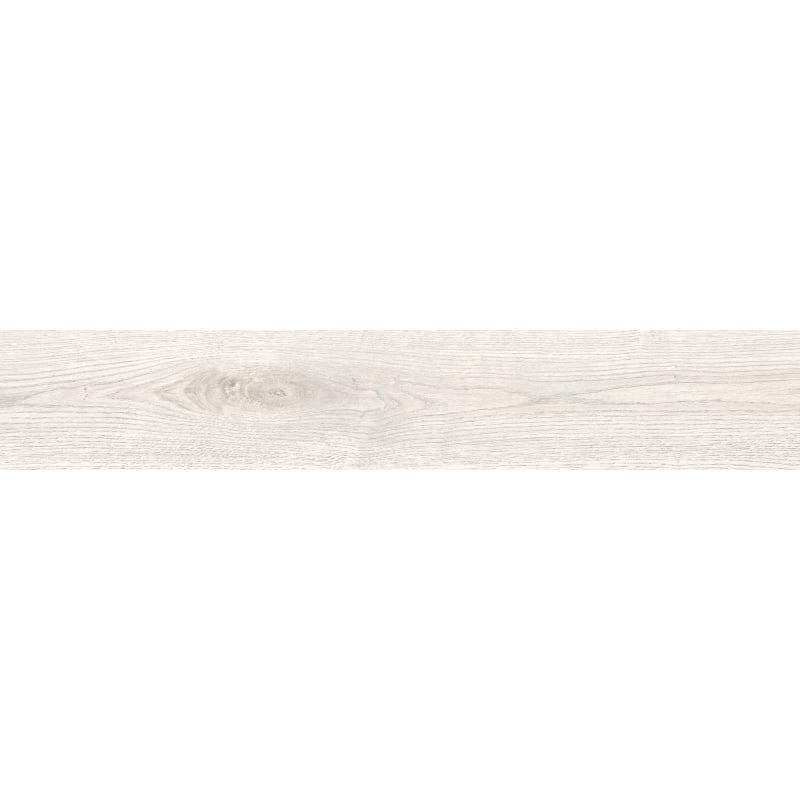 Mexen Wood Ville Bianco sample of glazed rectified porcelain tile G1, wood-like floor-wall tile, carving - TL613-01-S